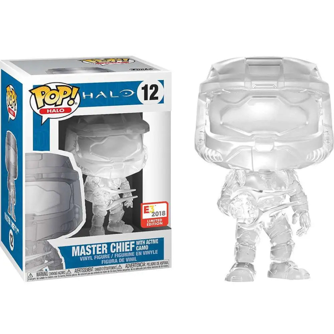 Funko Pop Games Halo Master Chief with Active Camo 12 E3 2018 Exclusive