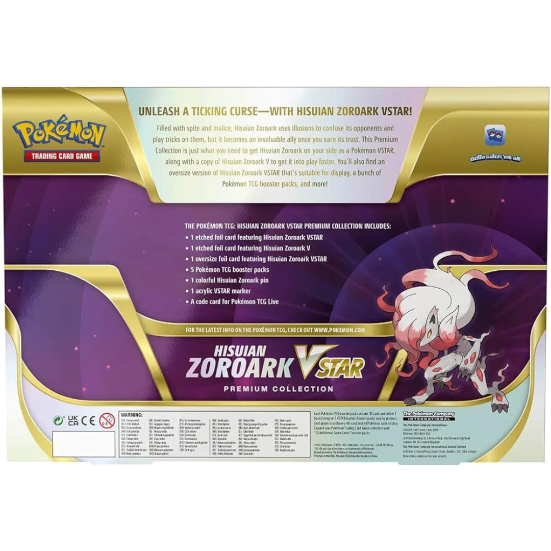 Pokemon Hisuian Zoroark Vstar Premium Collection