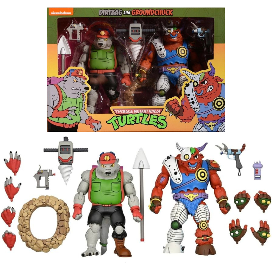 Teenage Mutant Ninja Turtles NECA Dirtbag and Groundchuck