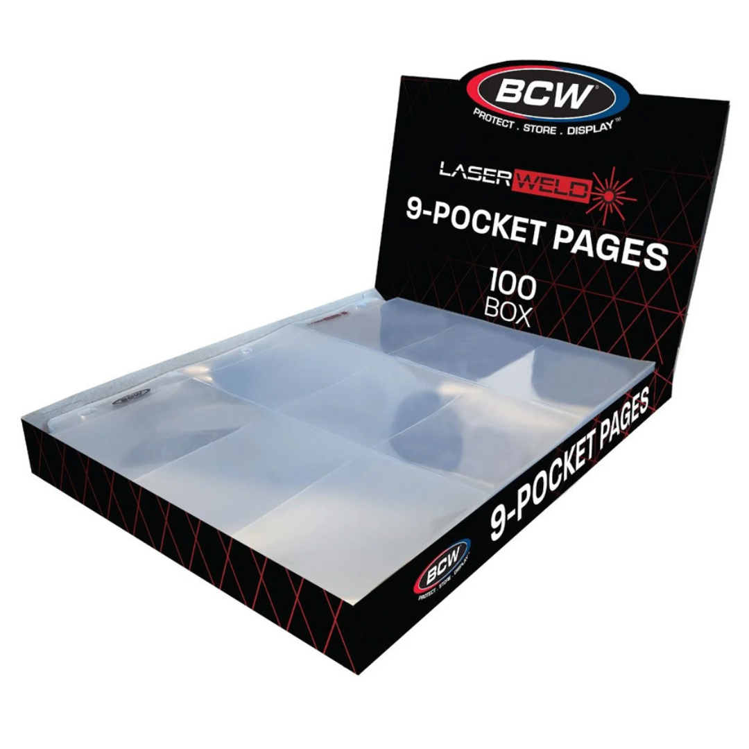 BCW LaserWeld 9-Pocket Page (100 CT. Box)