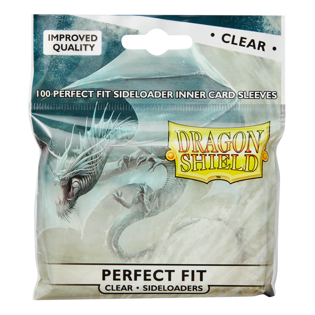 Dragon Shield Perfect Fit Sideloader Inner Card Sleeves - Clear (100ct)