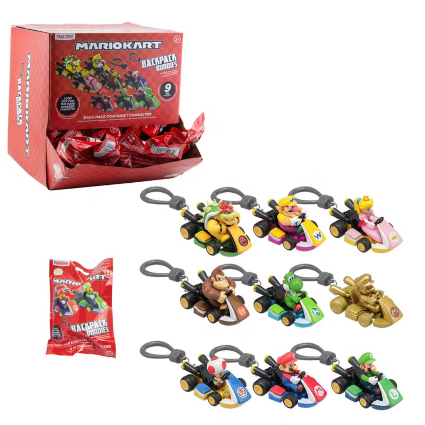 Nintendo MarioKart Backpack Buddies - 1 PACK