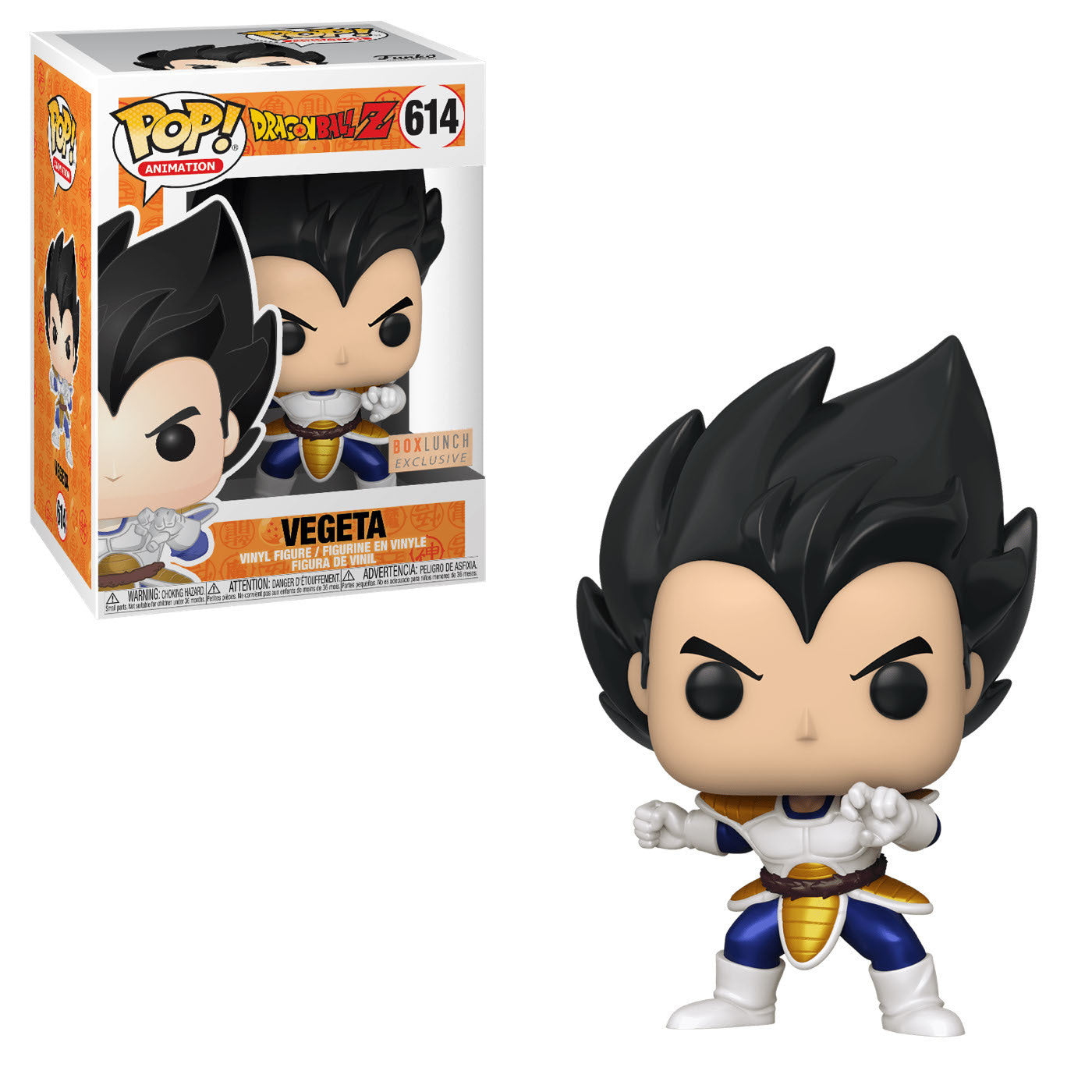 Funko Pop Anime Dragon Ball Z Vegeta 614 Box Lunch Exclusive