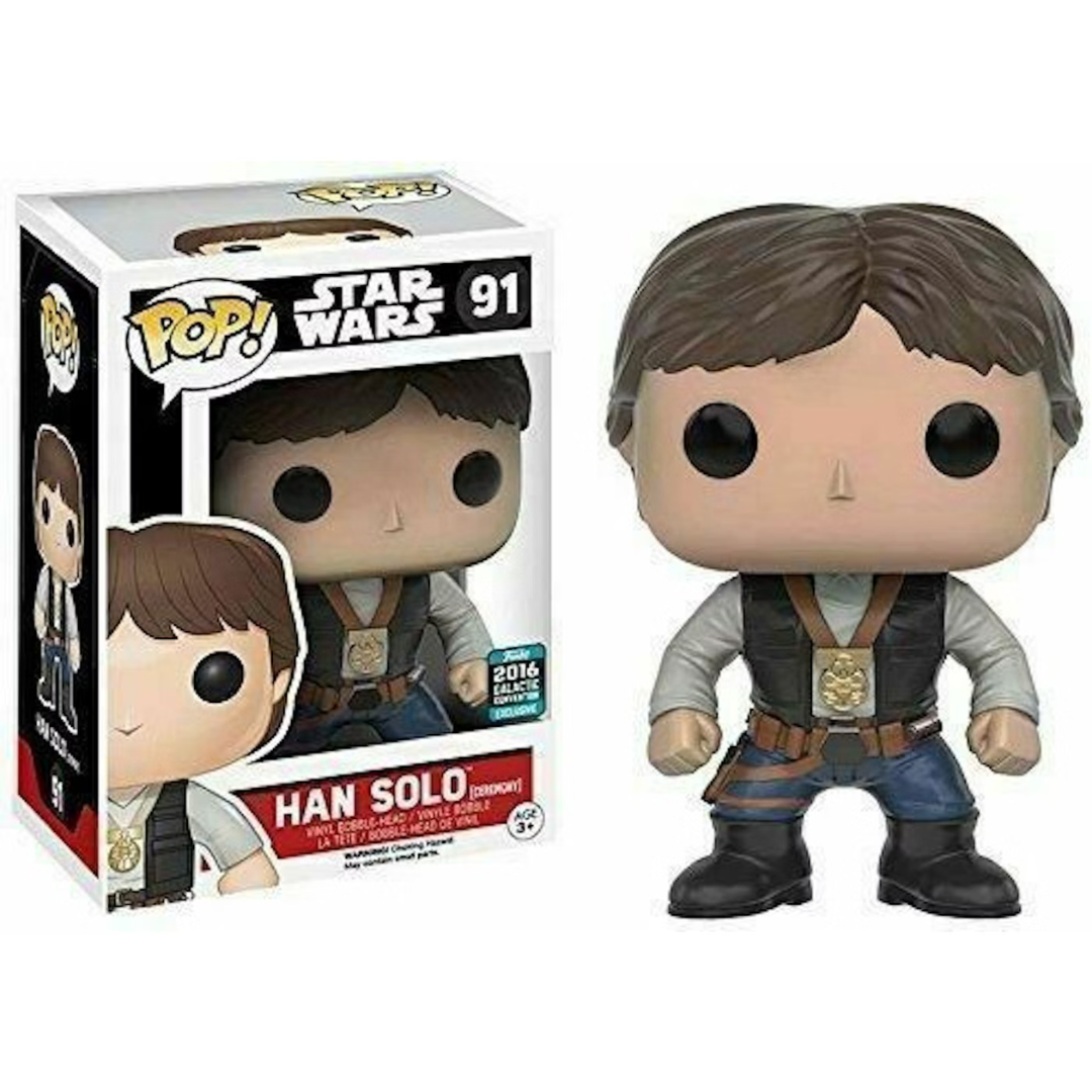 Funko Pop Star Wars Han Solo (Ceremony) 91 2016 Galactic Convention