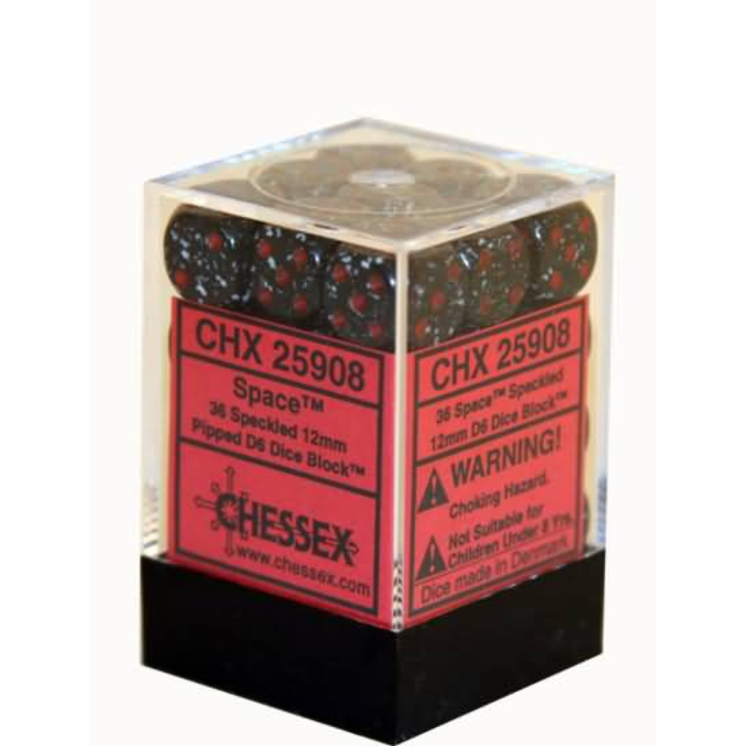 Dice Chessex Translucent: 36D6 Speckled Space 25908
