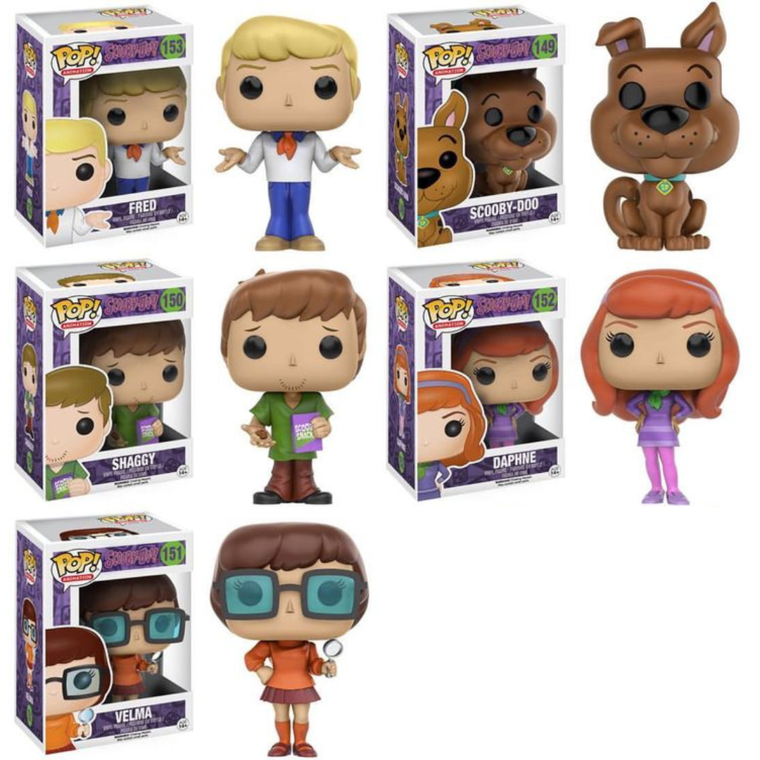 Funko Pop TV Shows Scooby-Doo! Scooby-Doo, Shaggy, Velma, Daphne, Fred SET