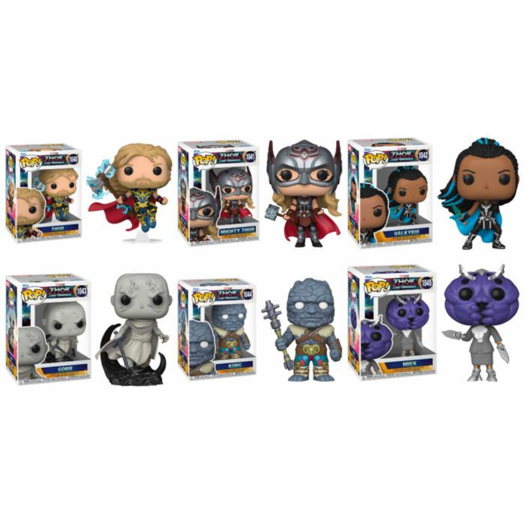 Funko Pop Marvel Thor Love & Thunder SET of 6