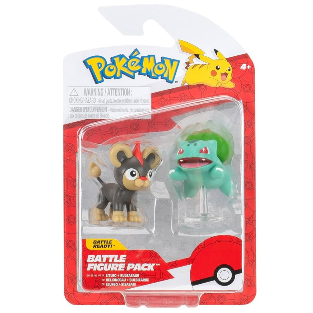 POKEMON BATTLE FIGURE PACK LITLEO + BULBASAUR