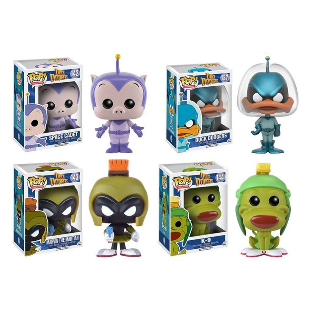 Funko Pop Animation Duck Dodgers SET of 4