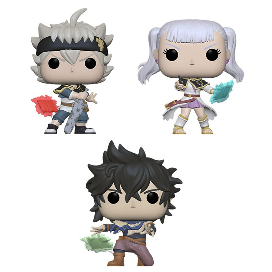 Funko Pop Anime Black Clover - Noelle #1100 - Asta #1099 - Yuno #1101 Full SET