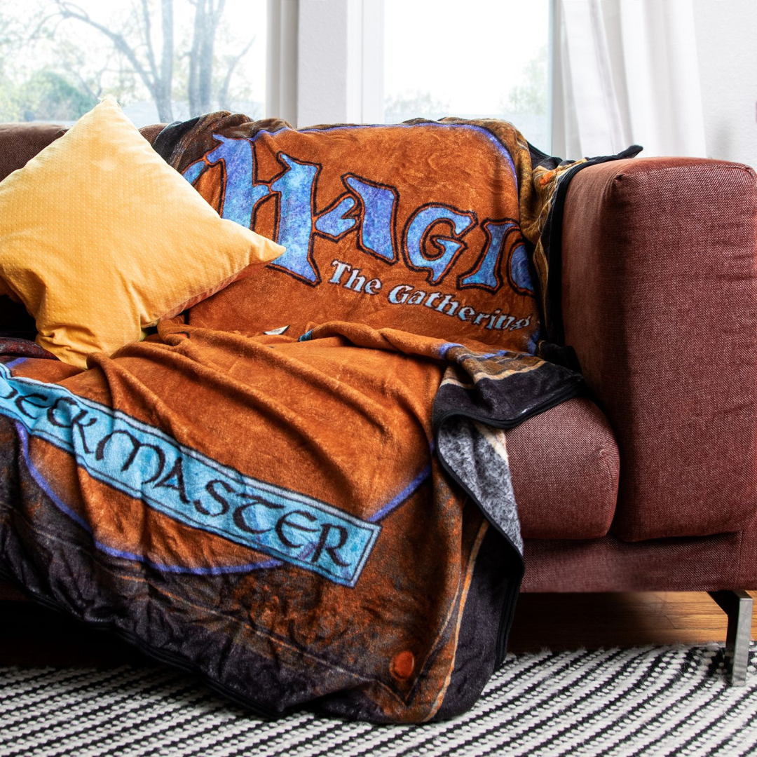 Magic the Gathering Card Back Fleece Throw Blanket