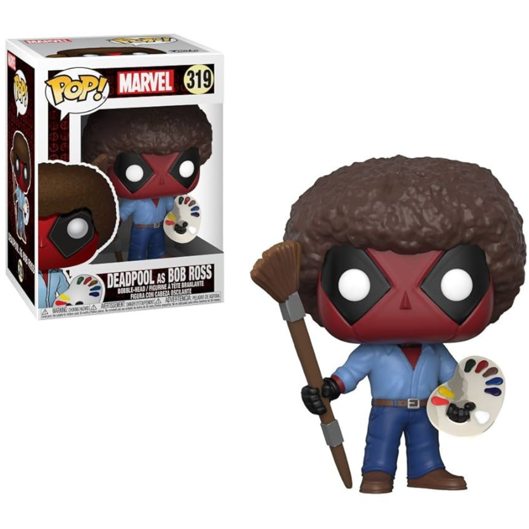 Funko Pop Marvel Deadpool as Bob Ross 319