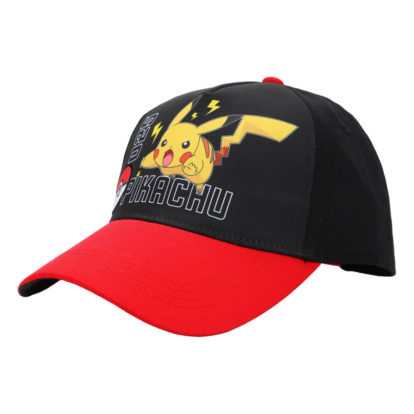 Pokémon Pikachu 025 Red Brim Kids Snapback Hat