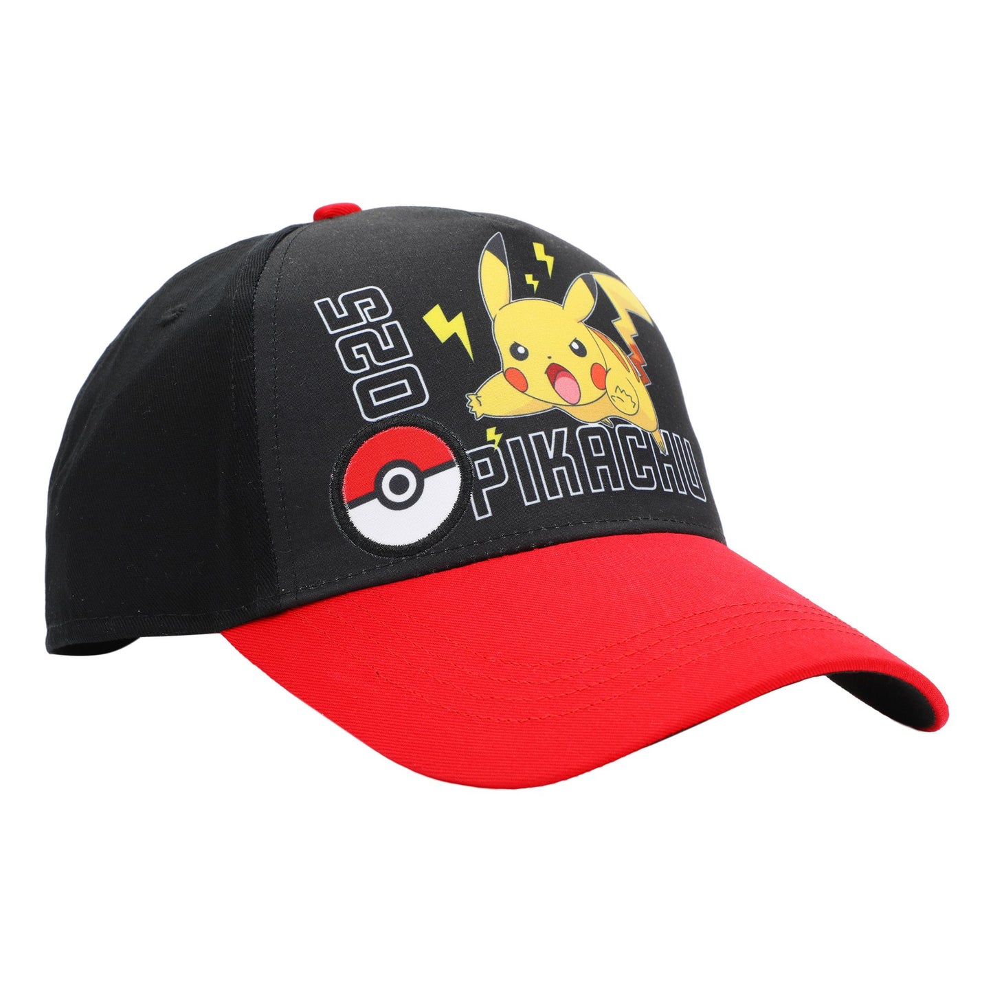 Pokémon Pikachu 025 Red Brim Kids Snapback Hat