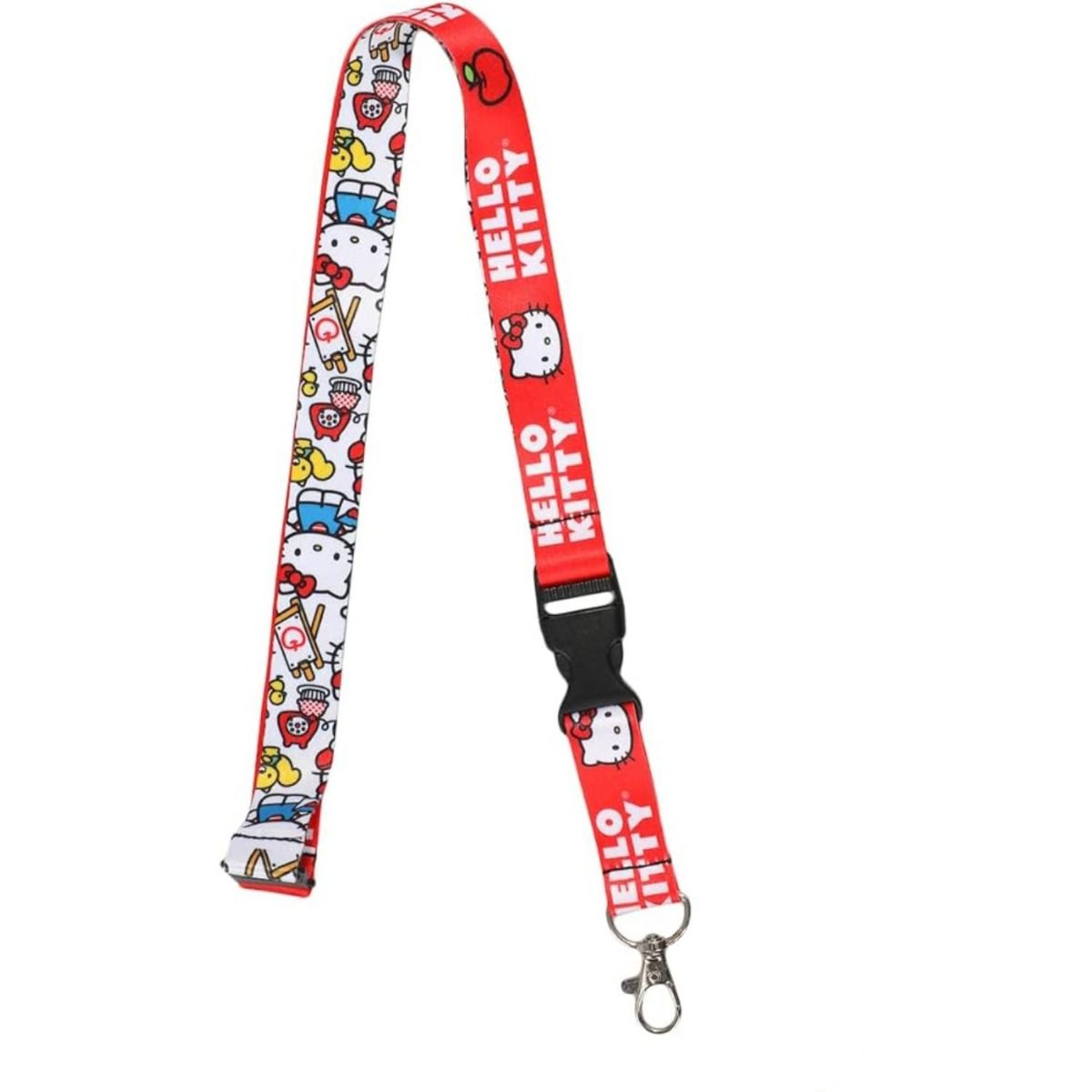 Hello Kitty Apple Collage Double Sided Lanyard
