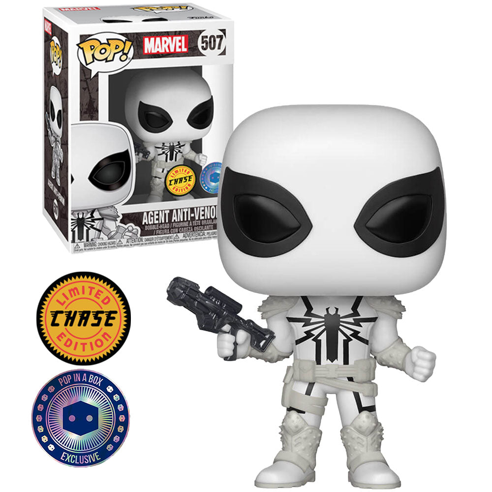 Funko Pop Marvel Agent Anti-Venom 507 Pop in a Box Exclusive Chase