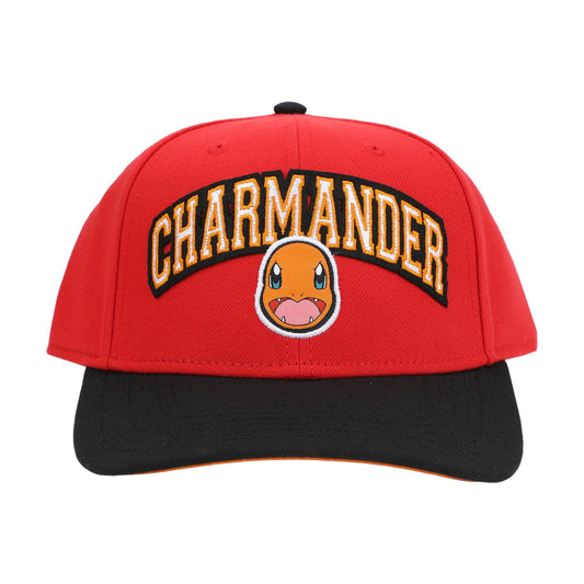 Pokémon Charmander 004 Black Brim Snapback Hat
