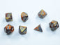 Dice Chessex Mini-Hedral 7-Die Set Lustrous Gold/Silver 20493