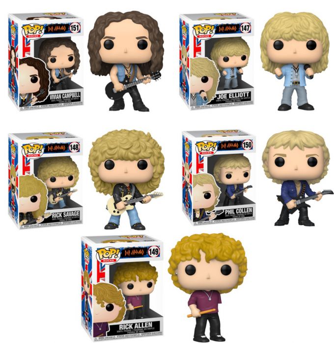 Funko Pop SET Def Leppard Set of 5