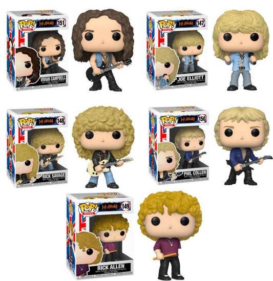 Funko Pop SET Def Leppard Set of 5