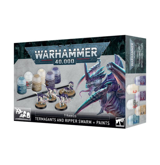 Games Workshop Warhammer 40K Tyranids Termagants and Ripper Swarm + Paints