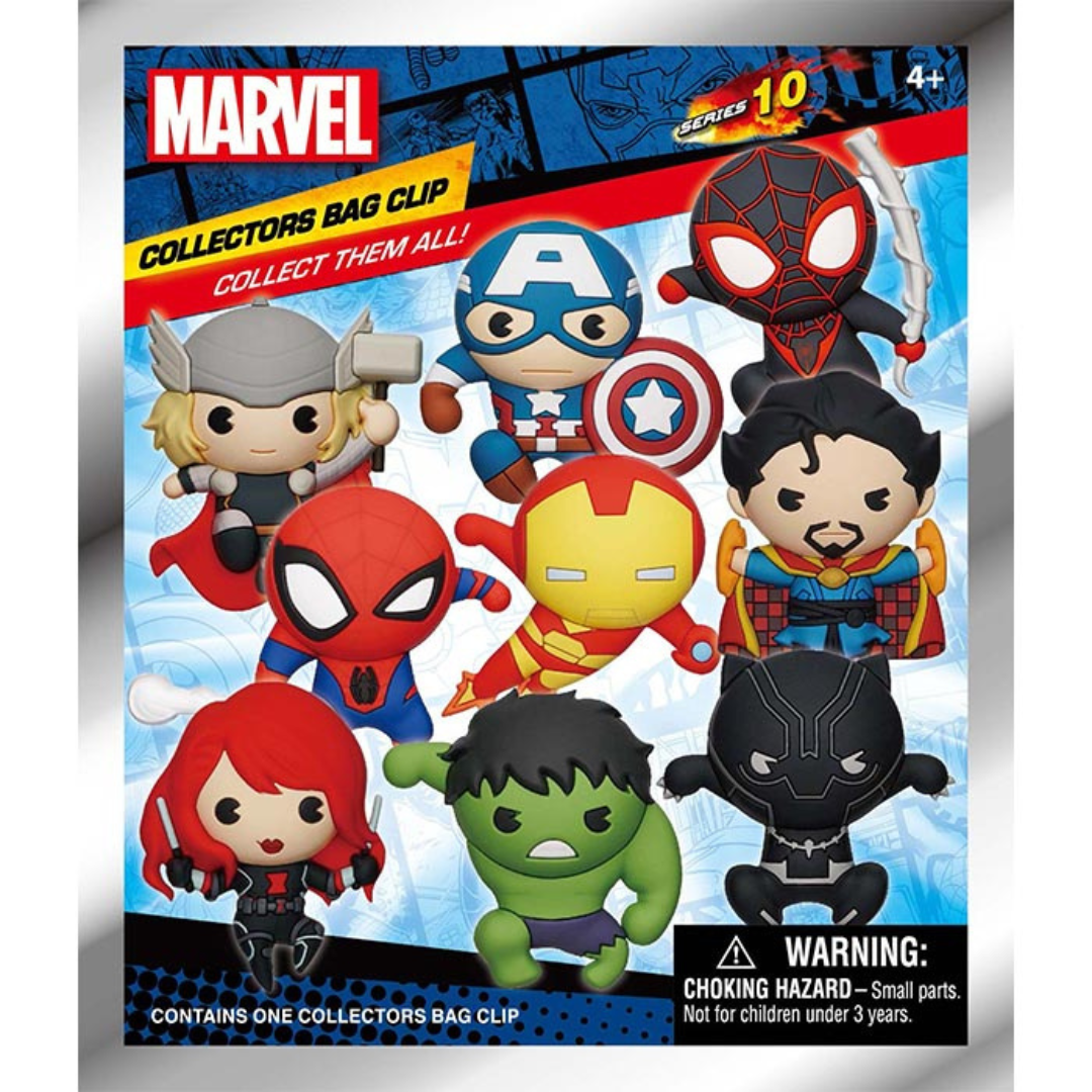 Blind Bags Marvel 3D Foam Bag Clips Series 10 - 1 Pack