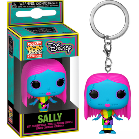 Funko Pocket Pop Keychain Nightmare Before Christmas NBX Blacklight Sally