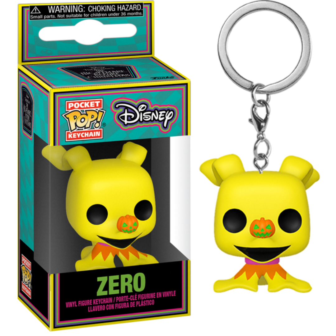 Funko Pocket Pop Keychain Nightmare Before Christmas NBX Blacklight Zero