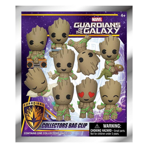 Blind Bags Guardians Of The Galaxy 3D Foam Bag Clips Series 1 Groot - 1 Pack