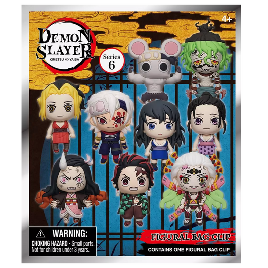 Blind Bags Demon Slayer 3D Foam Bag Clips Series 6 - 1 Pack