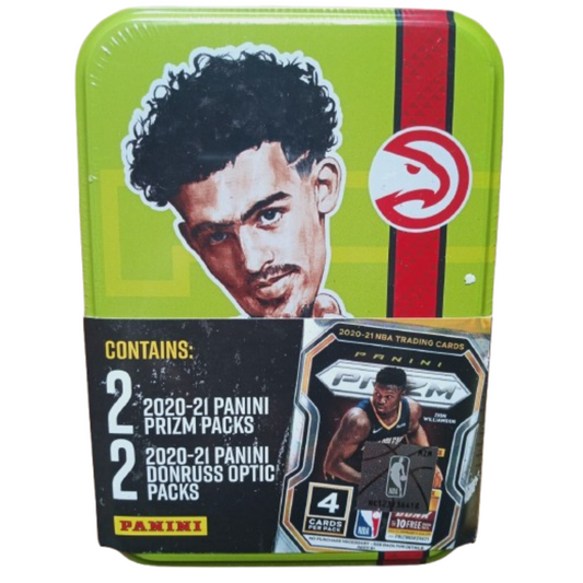 2020-21 Trae Young NBA Lab Tin Panini Prizm & Donruss Optic