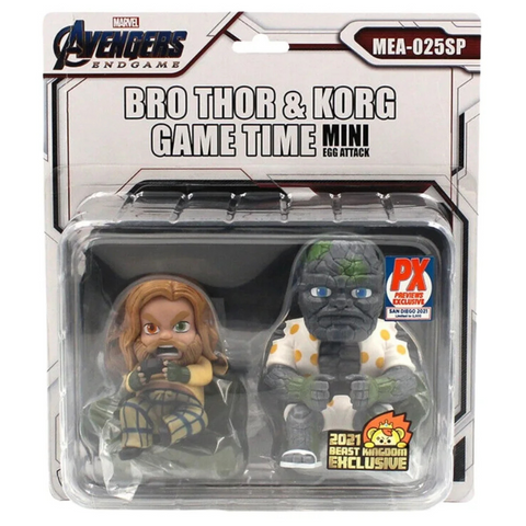 BEAST KINGDOM: Avengers: Endgame Bro Thor & Korg Game Time PX Exclusive 2021 Beast Kingdom Exclusive