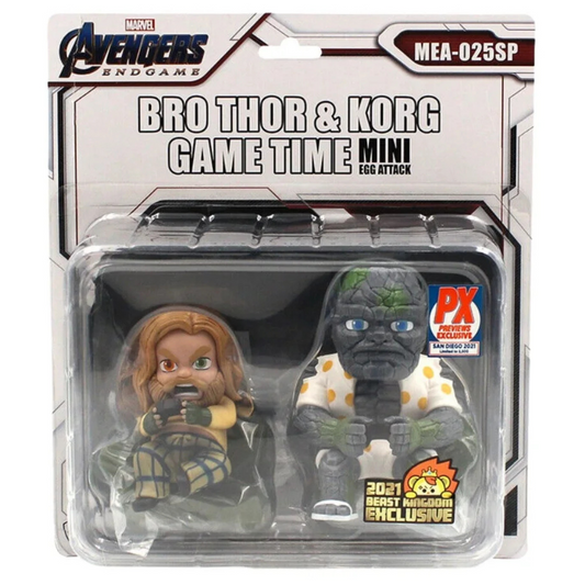 BEAST KINGDOM: Avengers: Endgame Bro Thor & Korg Game Time PX Exclusive 2021 Beast Kingdom Exclusive