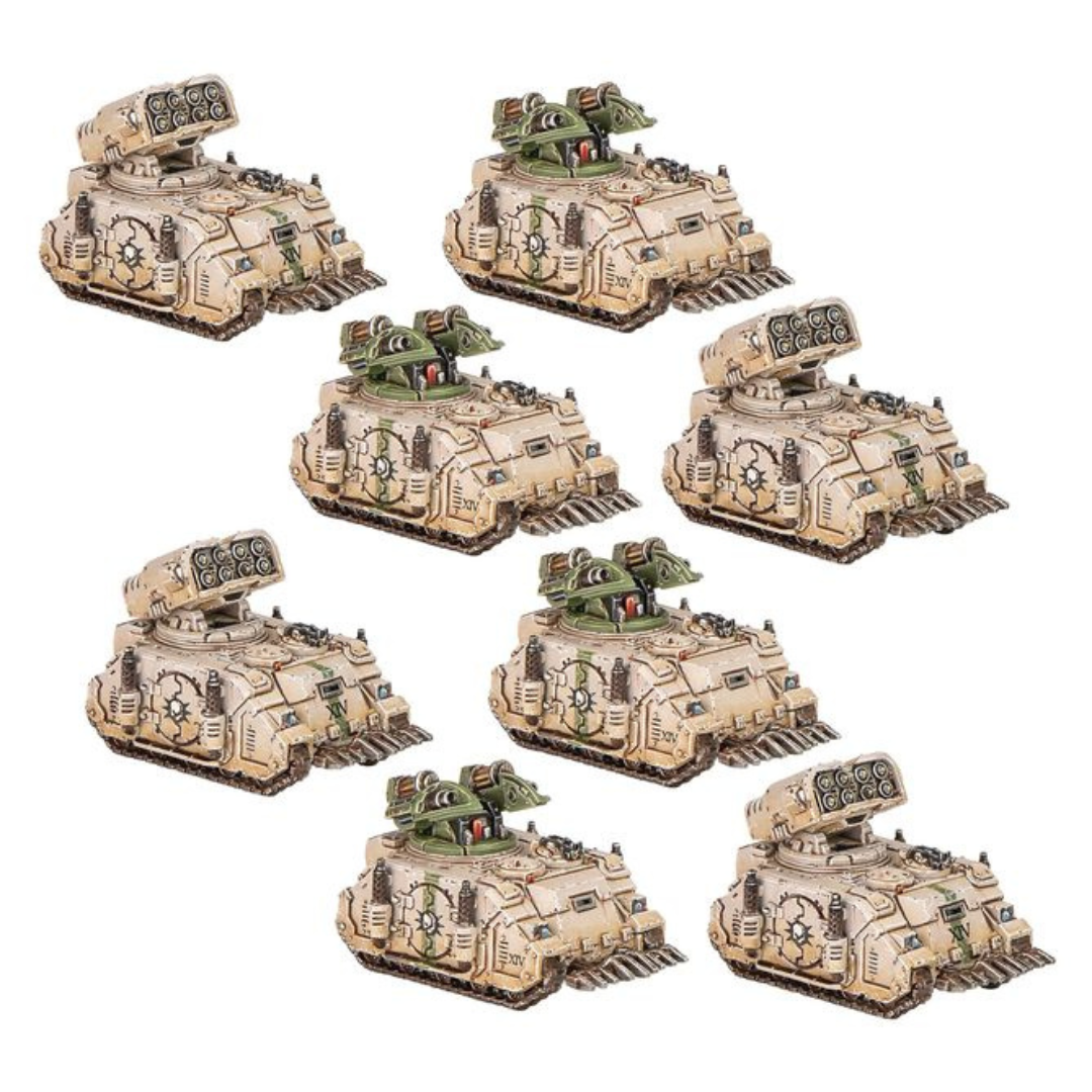 GAMES WORKSHOP WARHAMMER THE HORUS HERESY WHIRLWIND/SKORPIUS MISSILE TANK SQUADRONS