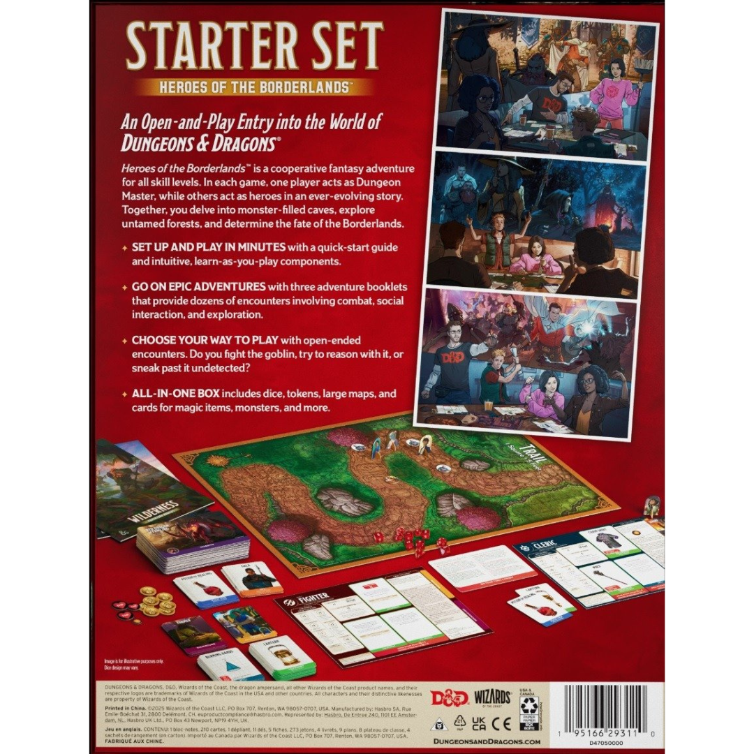 DUNGEONS & DRAGONS DND RPG 2024 STARTER SET HEROES OF THE  BORDERLANDS