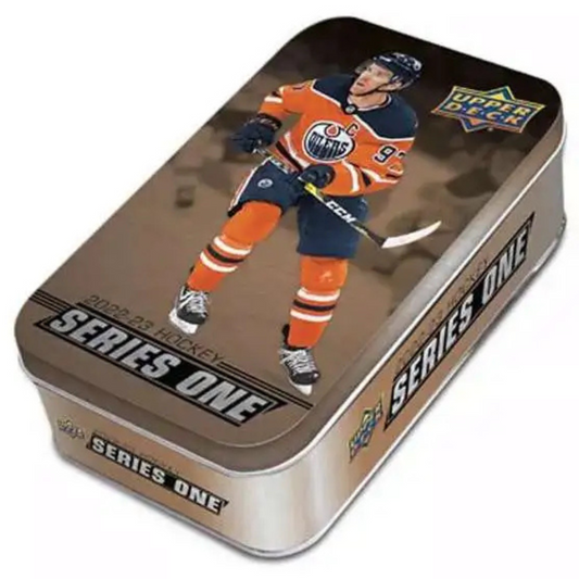 NHL Upper Deck 2022-23 Series 1 Hockey Trading Card Tin 9 Packs
