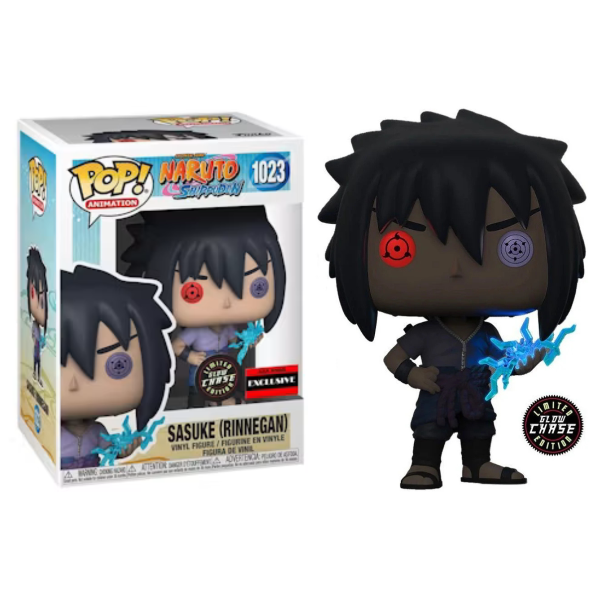 Funko Pop Anime Naruto Shippuden Sasuke (Rinnegan) 1023 AAA Anime Exclusive Chase