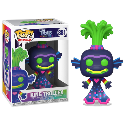 Funko Pop Movies Trolls World Tour King Trollex 881