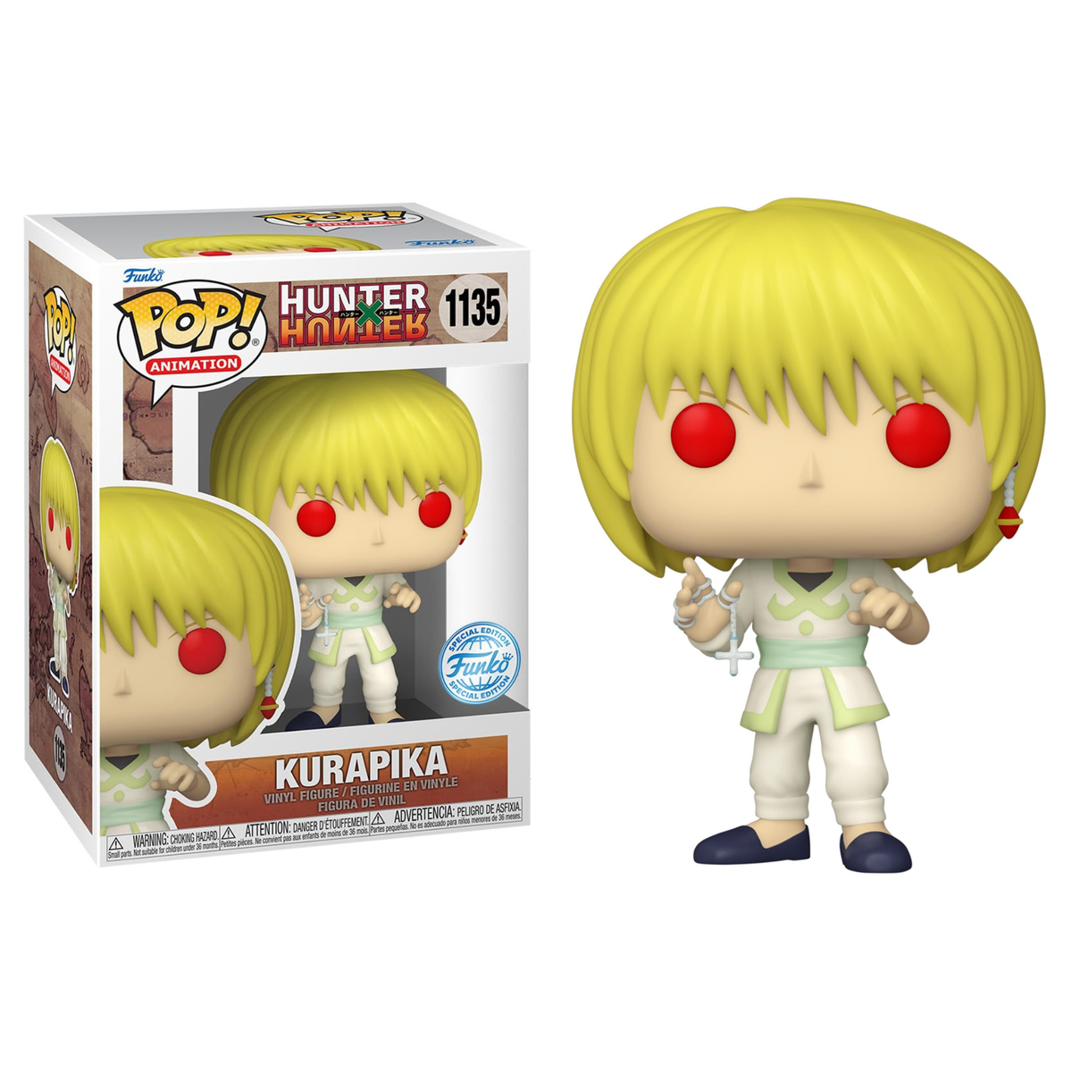 Funko Pop Anime Hunter x Hunter Kurapika 1135 Funko Special Edition