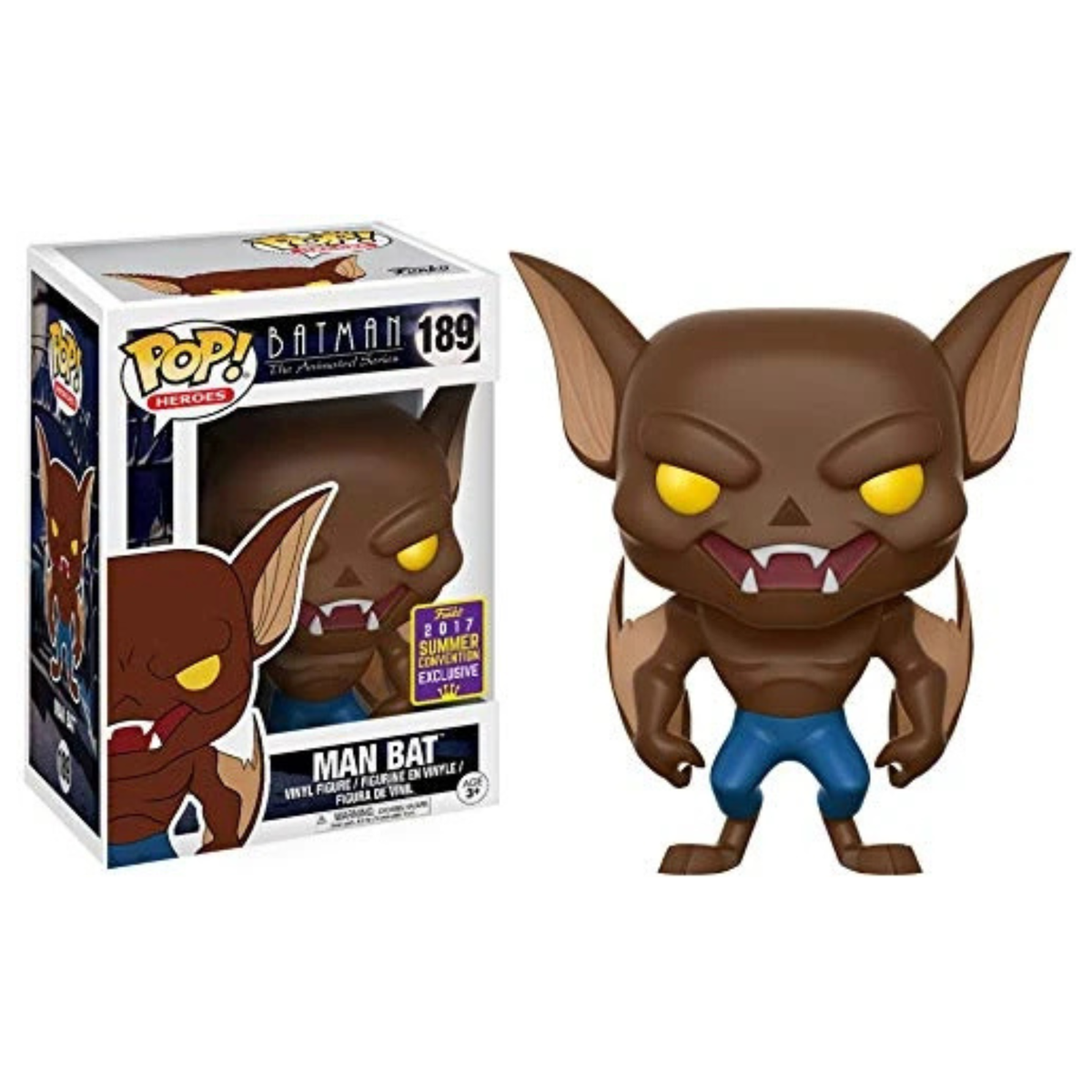 Funko Pop DC The Animated Series Man Bat 189 2017 Summer Convention Exclusive