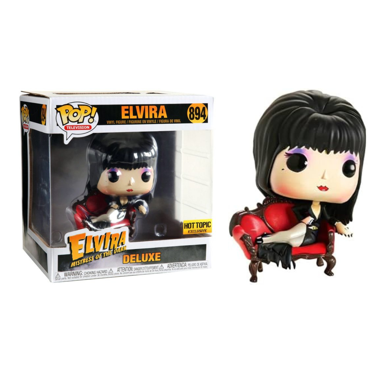 Funko Pop Deluxe Television Elvira Mistress of the Dark 894 Hot Topic Exclusive