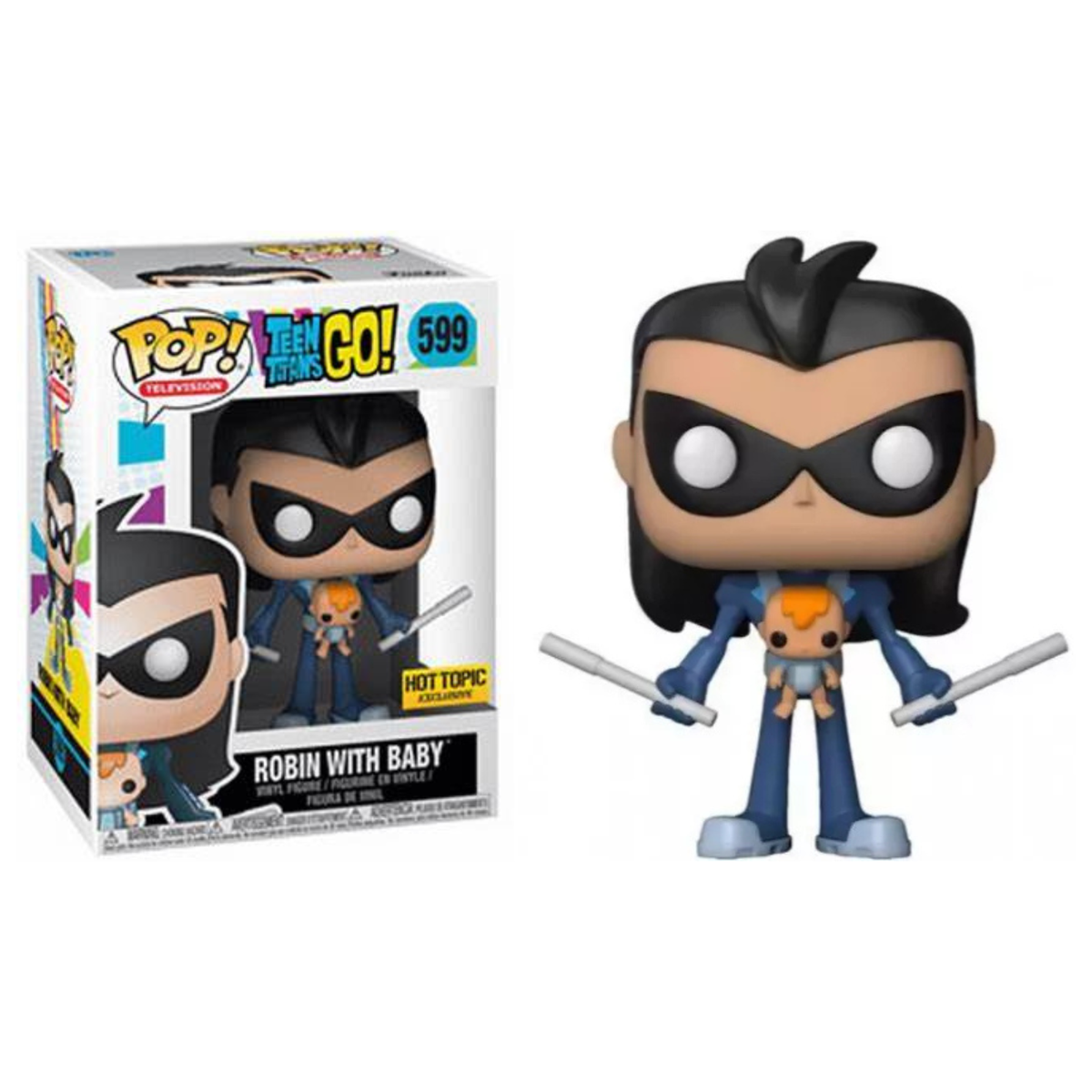 Funko Pop Television DC Comics Robin with Baby 599 Hot Topic Exclusive