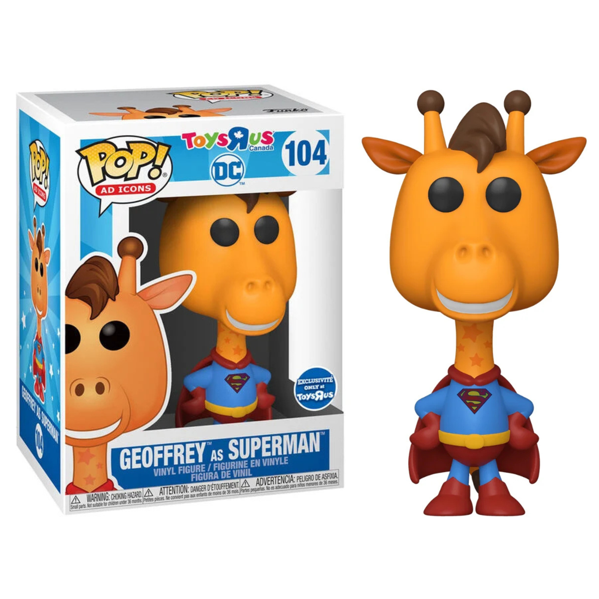 Funko Pop Ad Icons Toys R Us Geoffrey as Superman 104