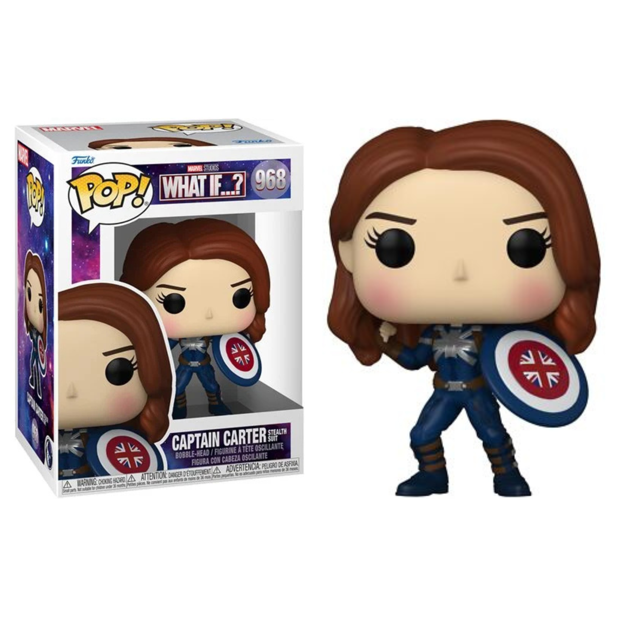Funko Pop Marvel What If Captain Carter Stealth Suit 968