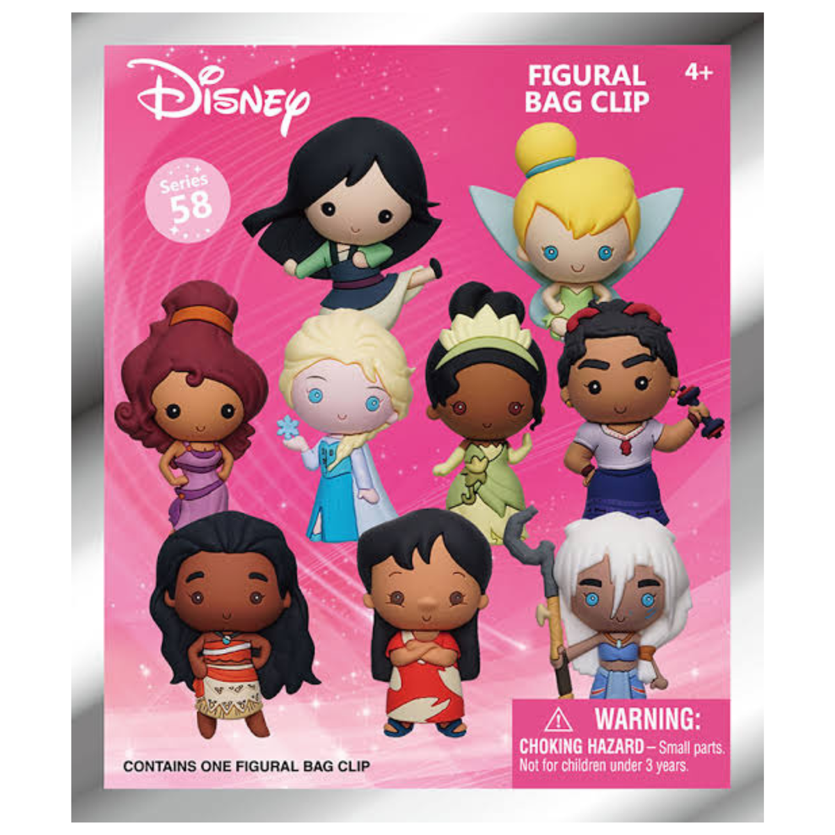 3D FOAM BAG CLIP Disney Princess