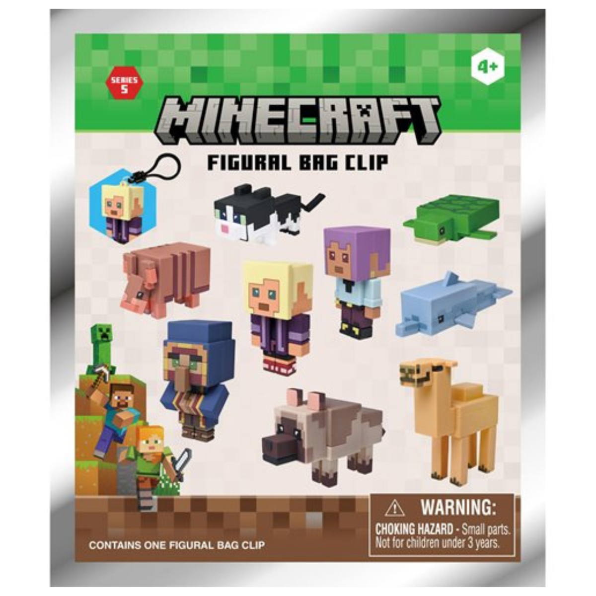 3D Foam Bag Clip Minecraft Series 5 - 1 Piece