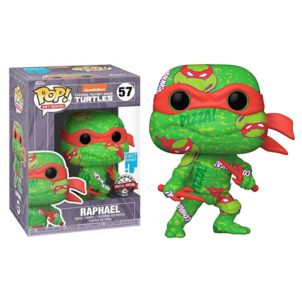Funko Pops Teenage Mutant Ninja Turtles Raphael 57 Art Series Special Edition