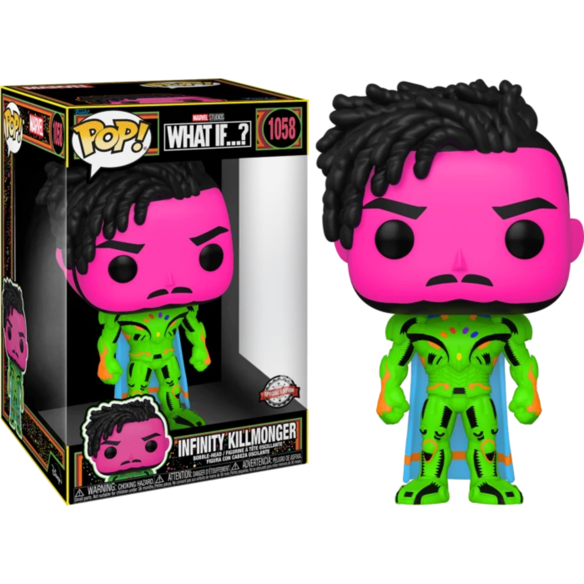 Funko Pop Marvel What If...? Infinity Killmonger 1058 Special Edition