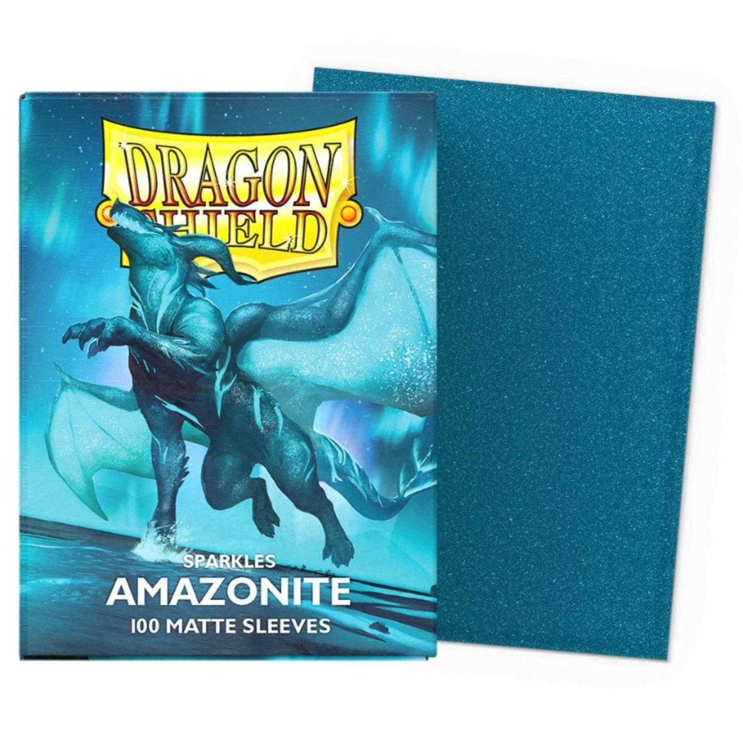 DRAGON SHIELD SLEEVES MATTE SPARKLES AMAZONITE 100ct