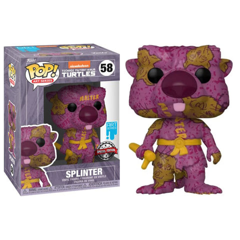 Funko Pops Teenage Mutant Ninja Turtles Splinter 58 Art Series Special Edition